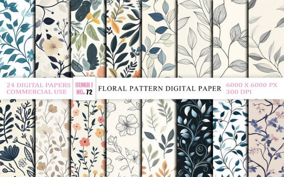 Download Soft Floral Seamless Pattern Digital - Premium Resources